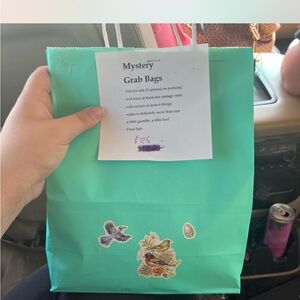 Teal Mystery Grab Bag with Stickers